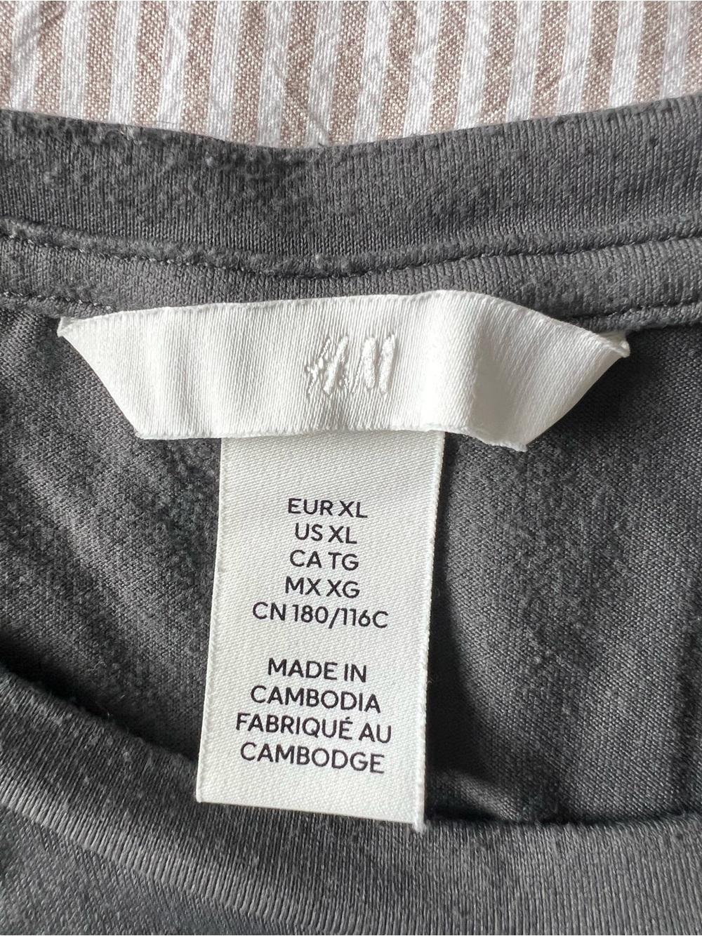 H&M Fitted T-Shirt Bundle – Grey & White – Size XL - Picture 2 of 3